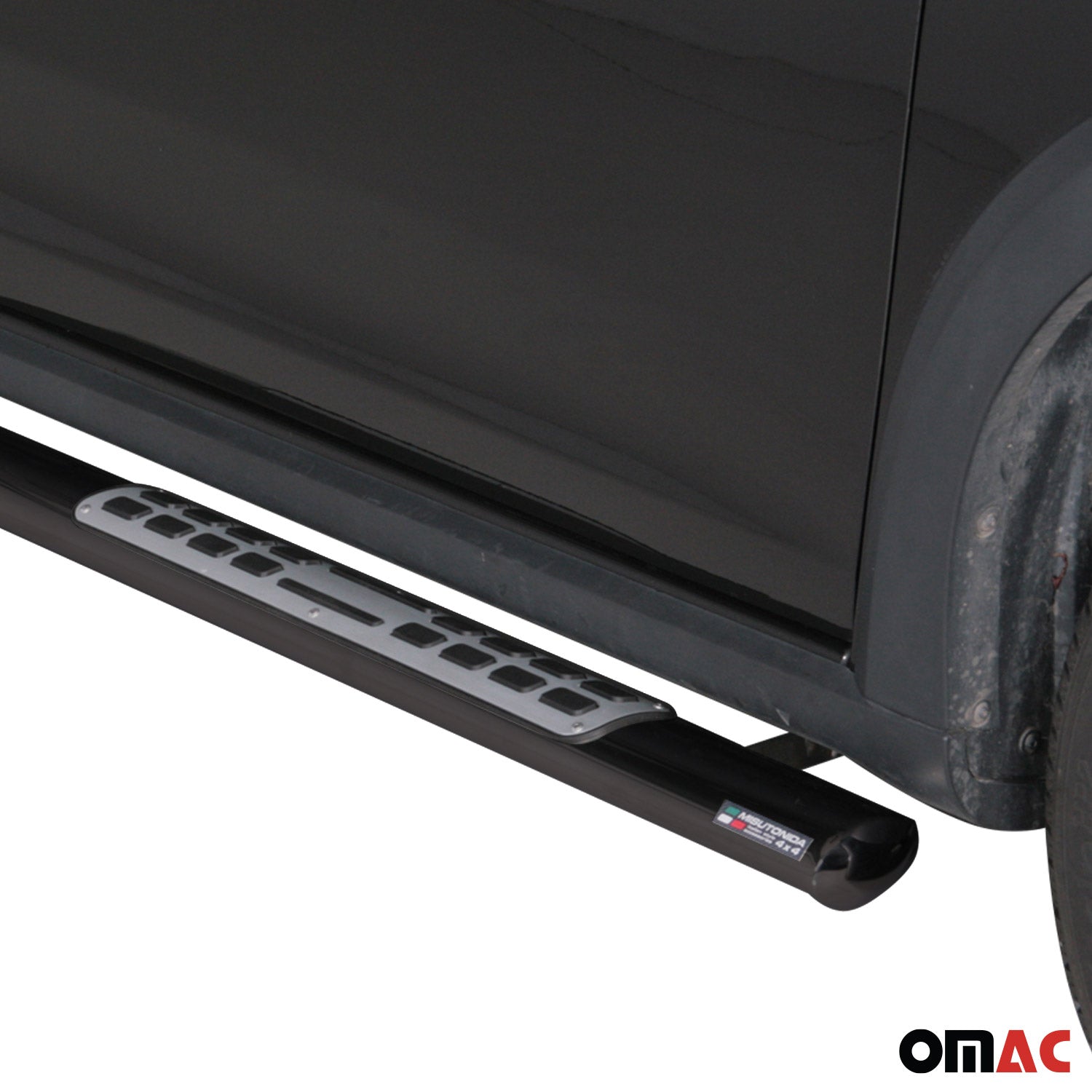 Marchepieds Latéraux pour Dacia Sandero Stepway 2012-2016 Acier Inoxydable Noir
