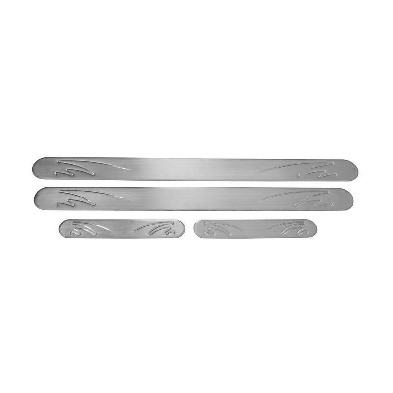 Couverture de Seuil de porte pour Skoda Kodiaq Karoq acier inox chromé 4 Pcs