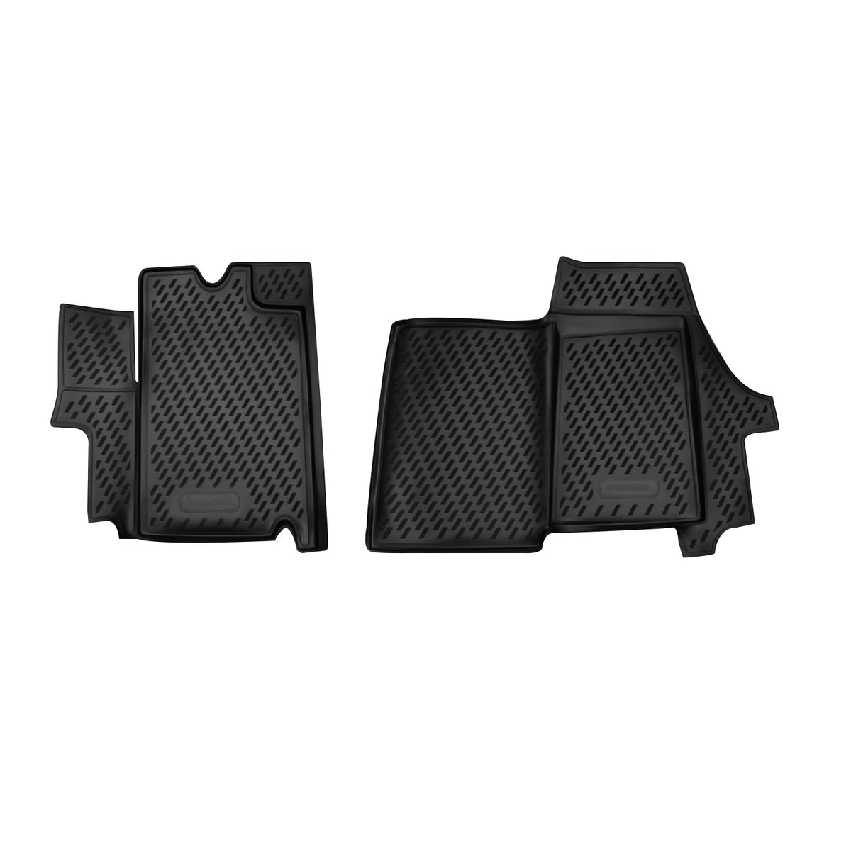 Tapis de sol pour Citroen Jumper 2006-2023 3D Noir 2x 1ère rangée caoutchouc TPE