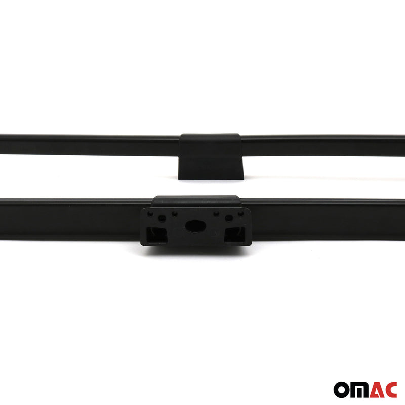 Barres de toit longitudinales pour VW Caddy Maxi 2003-2015 L2 Aluminium Noir