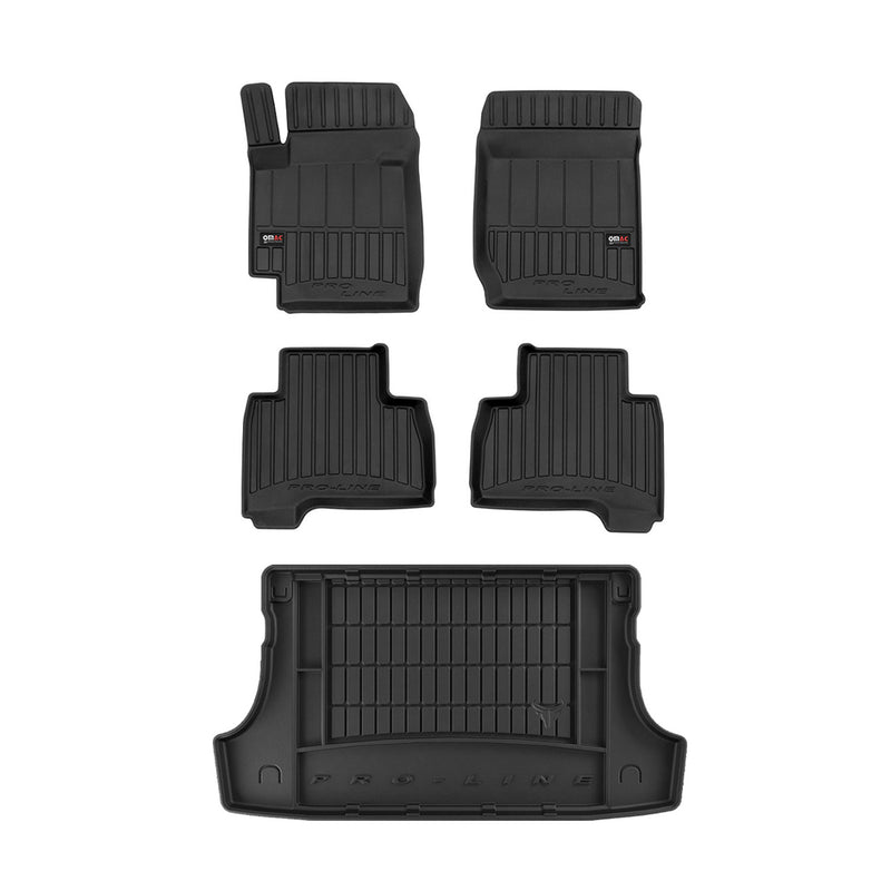 Kit Tapis de Sol et Coffre pour Suzuki Grand Vitara 2005-2014 TPE Noir