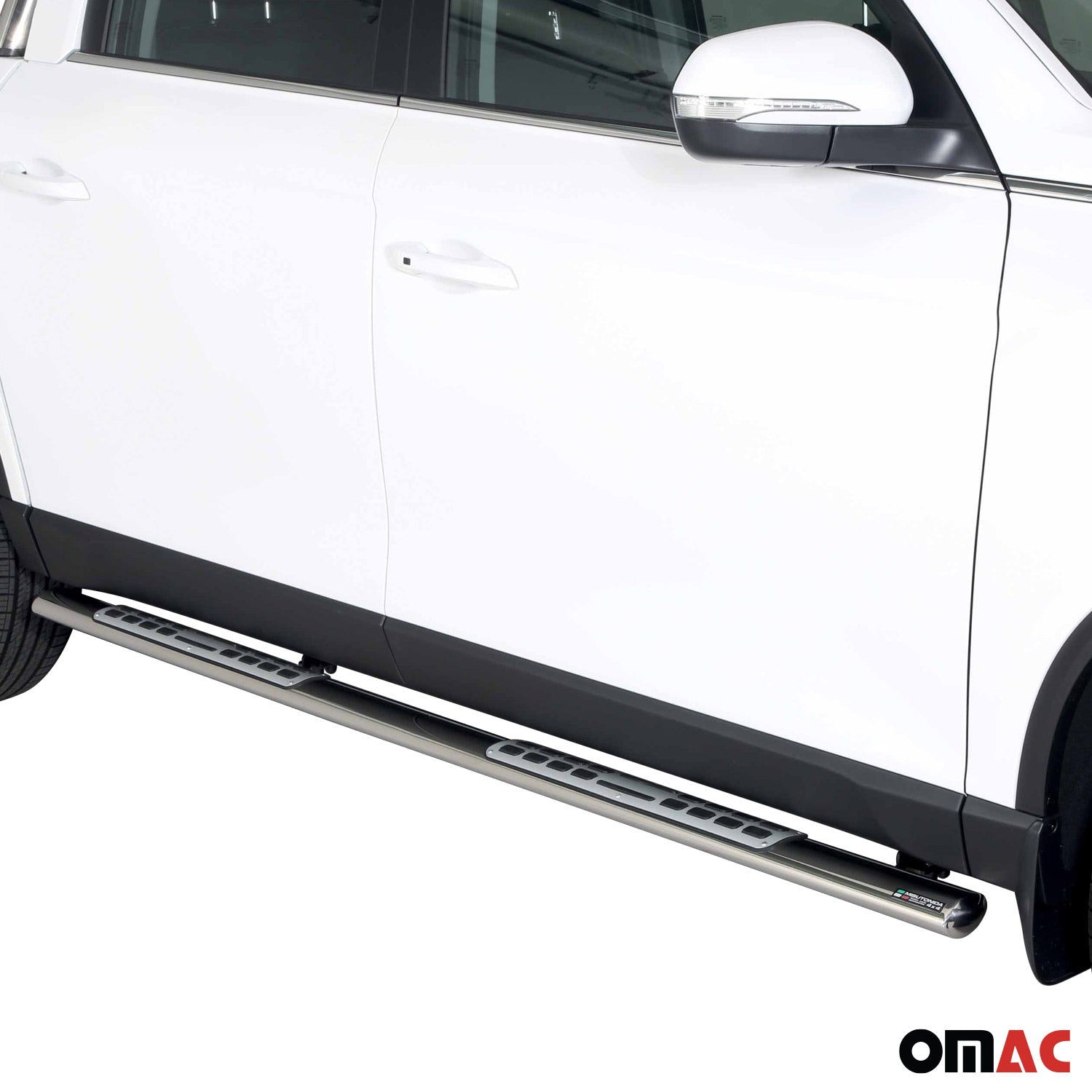 Marchepieds Latéraux pour Ssangyong Musso 2018-2026 Acier Inoxydable Argent