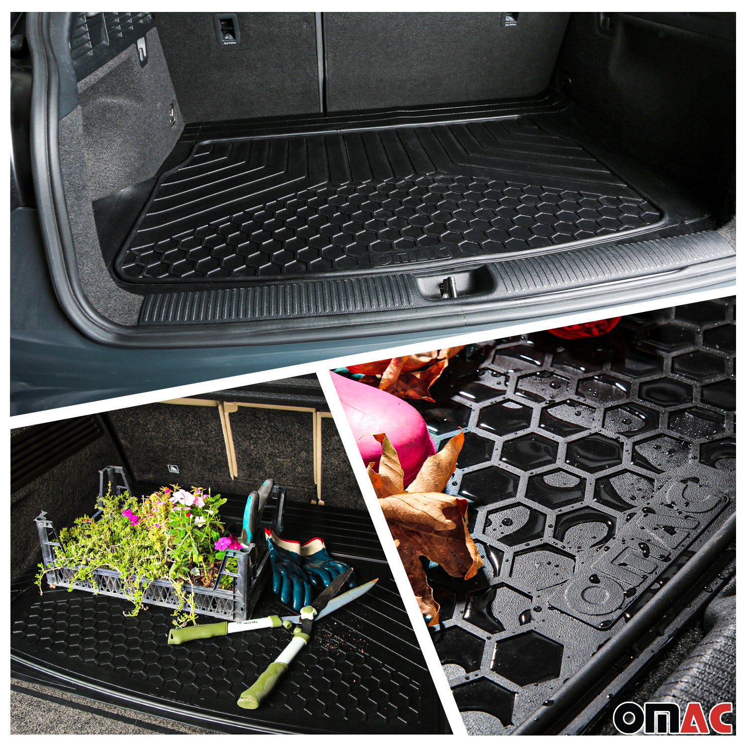Kit Tapis de sol et coffre pour VW ID.5 Antidérapante Imperméable Noir 6Pcs