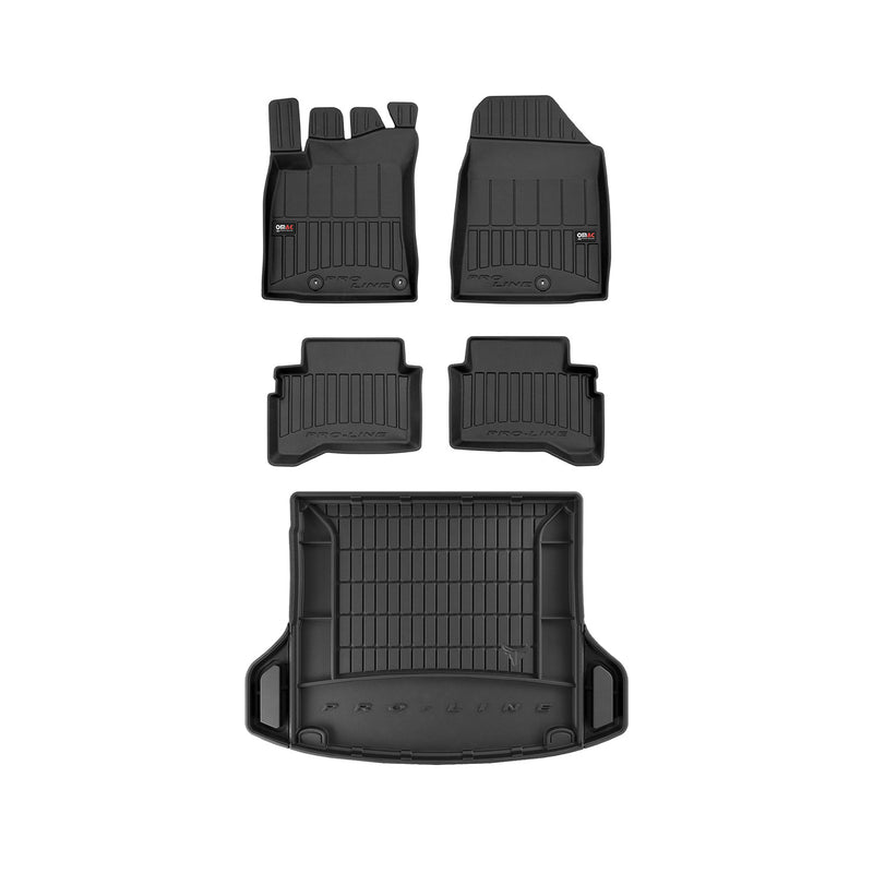 Kit Tapis de Sol et Coffre pour Hyundai Ioniq Hybrid 2016-2022 TPE Noir