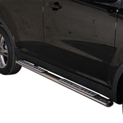 Marchepieds Latéraux pour SsangYong Korando 2011-2019 Acier Inoxydable Argent
