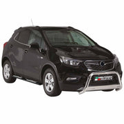 Marchepieds Latéraux pour Opel Mokka 2012-2016 Acier Inoxydable Noir