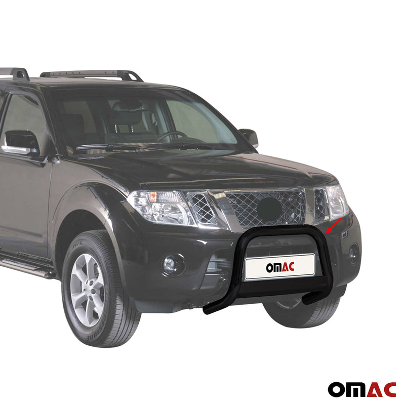 Pare-buffle Avant pour Nissan Pathfinder 2010-2013 63 mm en Acier Noir