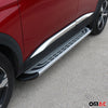 Marchepieds Latéraux pédale pour Dacia Logan MCV 2013-2021 Aluminium Gris 2Pcs