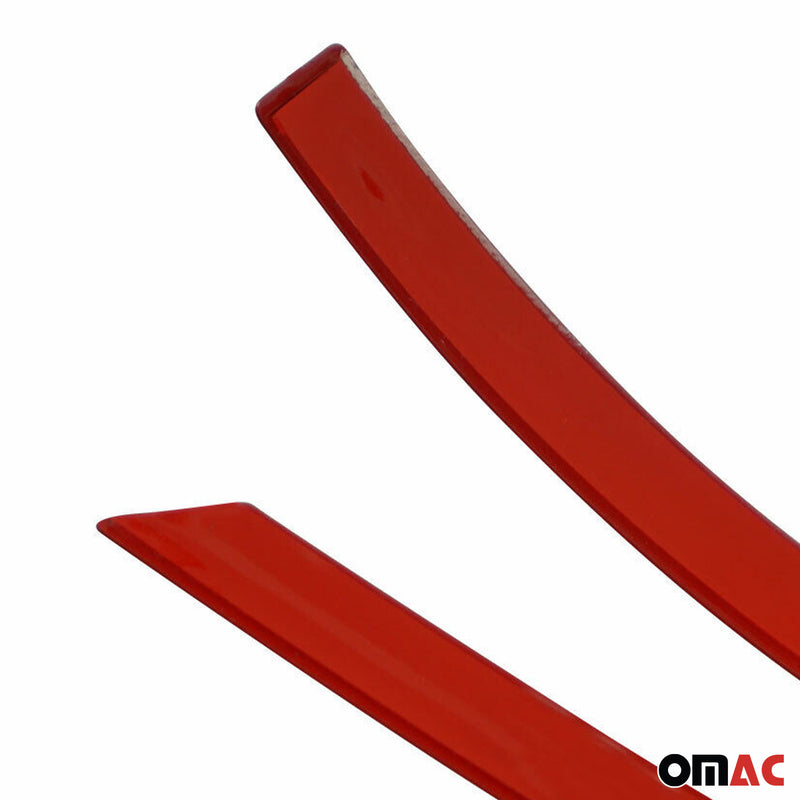 Garniture de Coque de Rétroviseur Pour VW Amarok 2010-2021 Acier Rouge 2Pcs