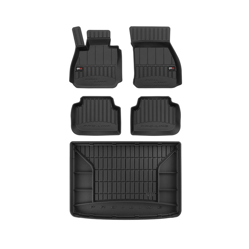 Kit Tapis de Sol et Coffre pour Mini Clubman 2014-2022 TPE Noir