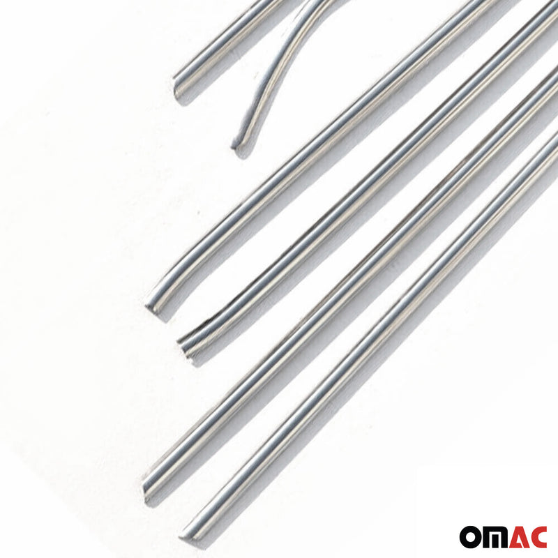 Baguettes pour contour Latérales pour Seat Leon 2005-2012 en acier inox chrome