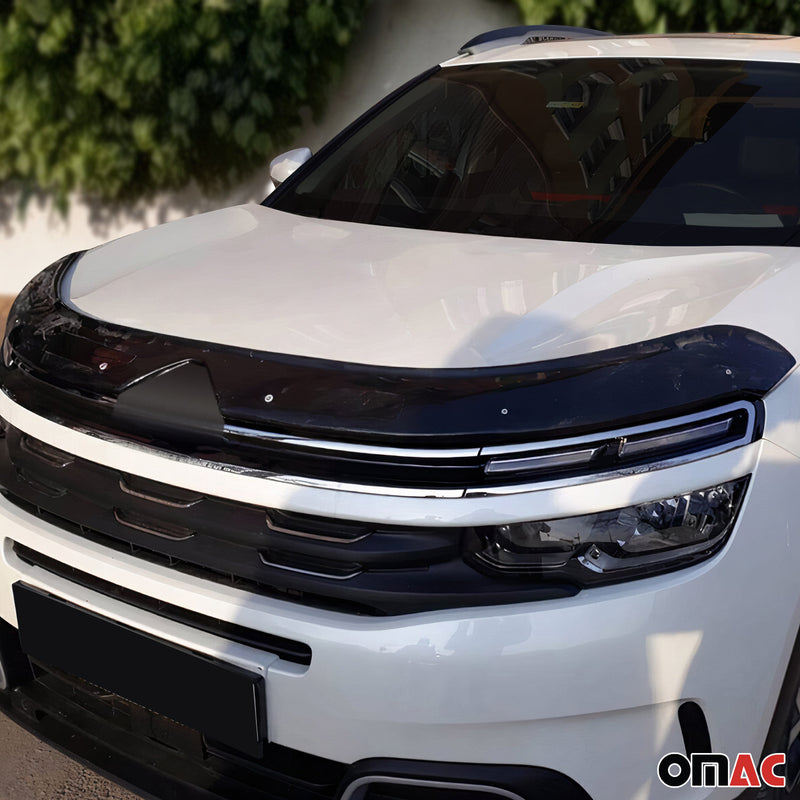 Déflecteur de Capot pour Citroen C5 Aircross SUV 2018-2024 Acrylique Noir