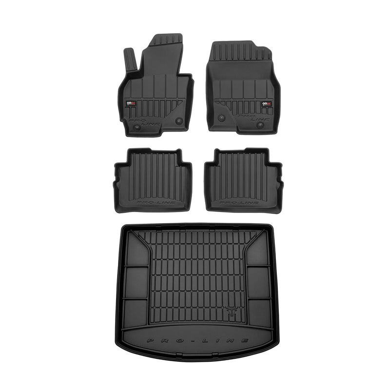 Kit Tapis de Sol et Coffre pour Mazda CX-5 2011-2017 TPE Noir