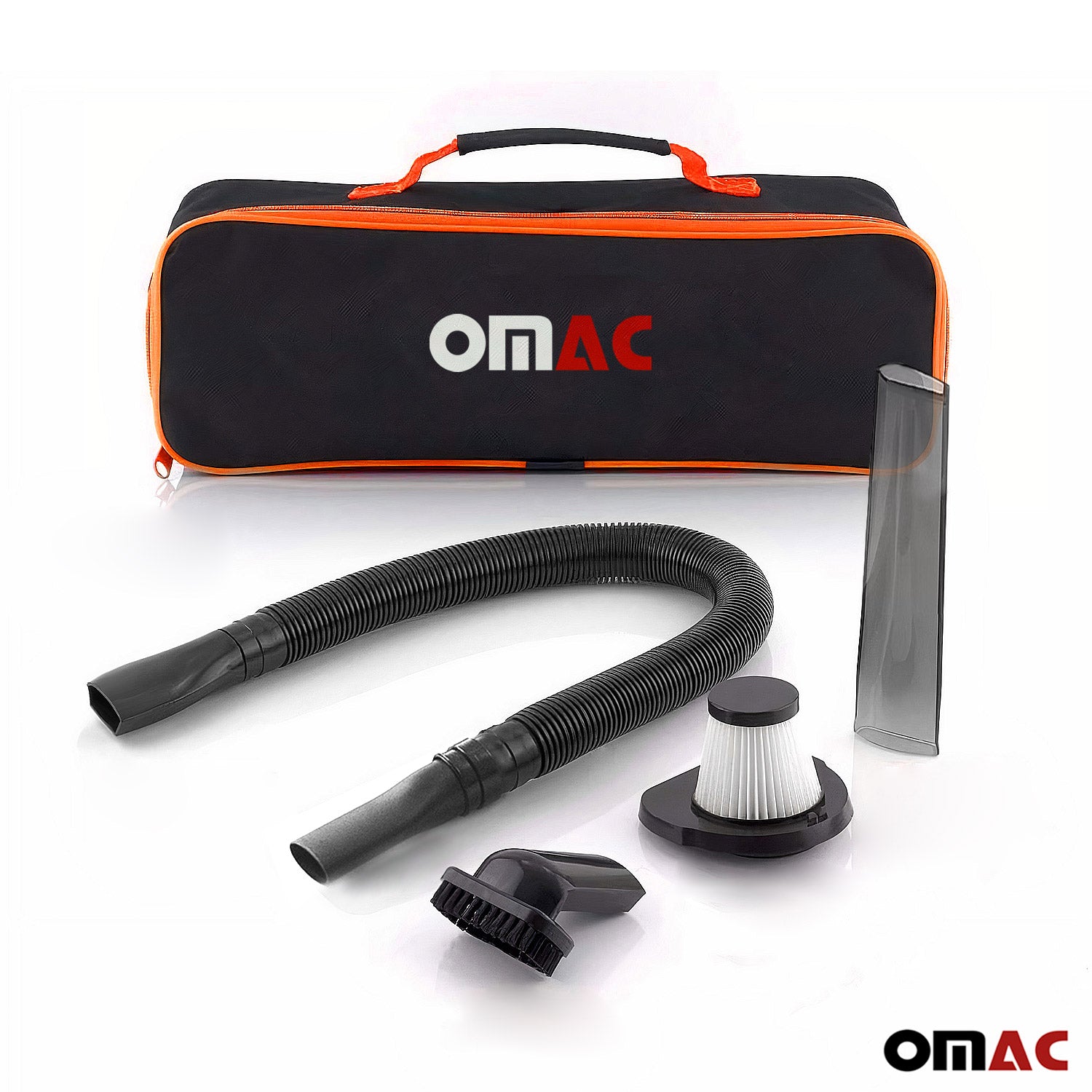 OMAC Aspirateur à Main Voiture Portable 100W Nettoyage Humide et Sec - 2 Filtres HEPA -Avec sac de rangement