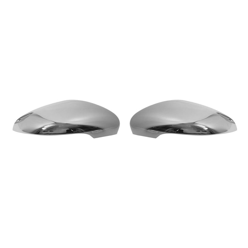 Coques de Rétroviseurs pour VW Touran 1 T3 2010-2015 en Acier Chromé Argent