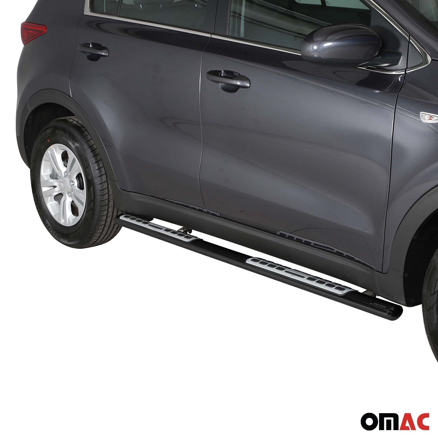 Marchepieds Latéraux pour Kia Sportage 2016-2018 Acier Inoxydable Noir