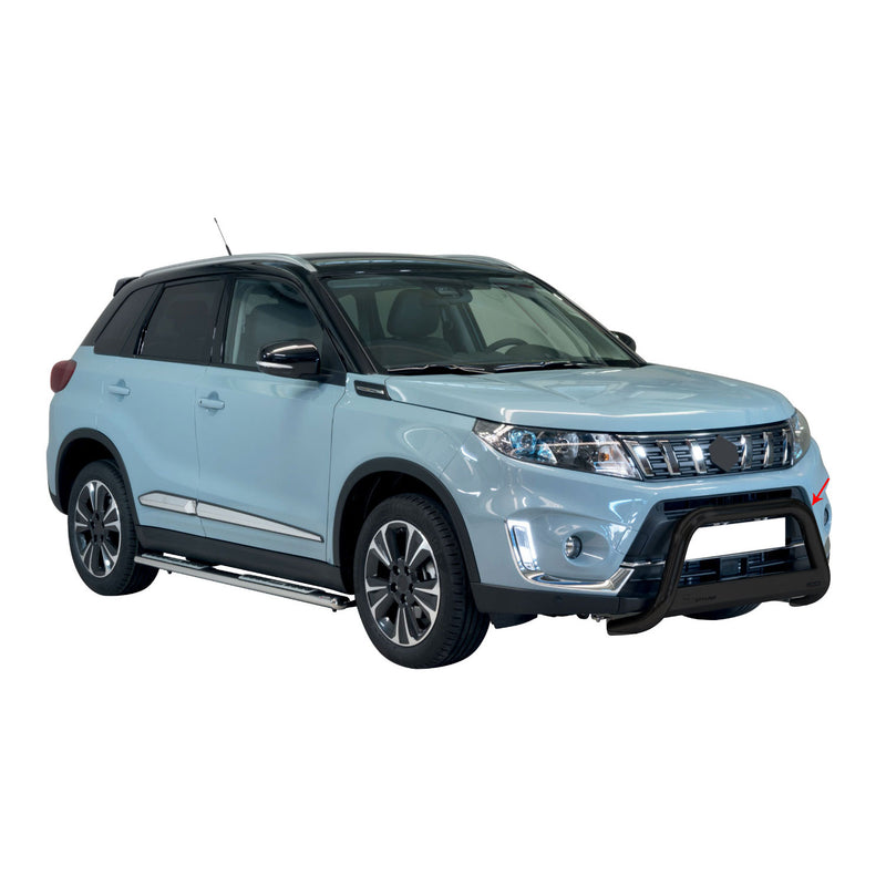 Pare-buffle Avant pour Suzuki Vitara 2019-2024 63 mm en Acier Noir