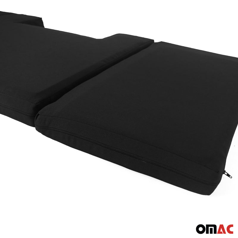 Matelas de Camping Pliable pour VW Transporter T5 2003-2015 en Polyster Noir