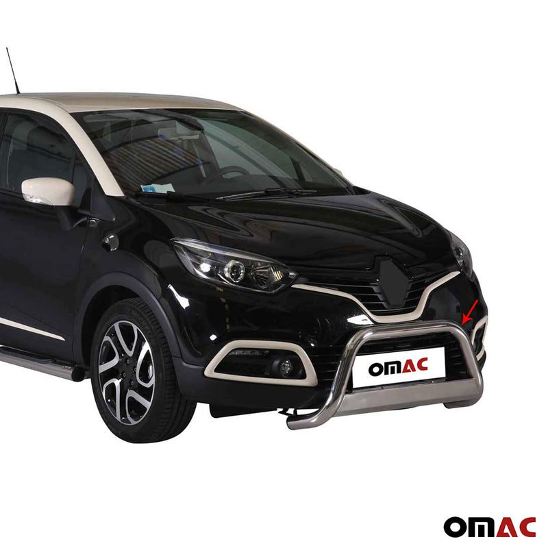 Pare-buffle Avant pour Renault Captur 2013-2017 63 mm en Acier Gris