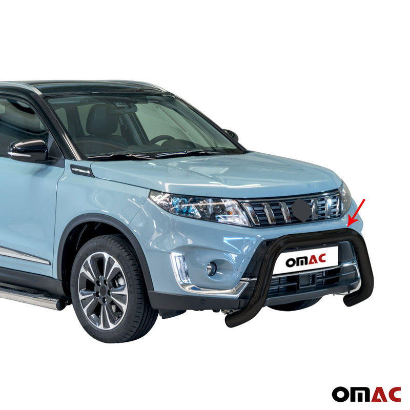 Pare-buffle Avant pour Suzuki Vitara 2019-2024 76 mm en Acier Noir