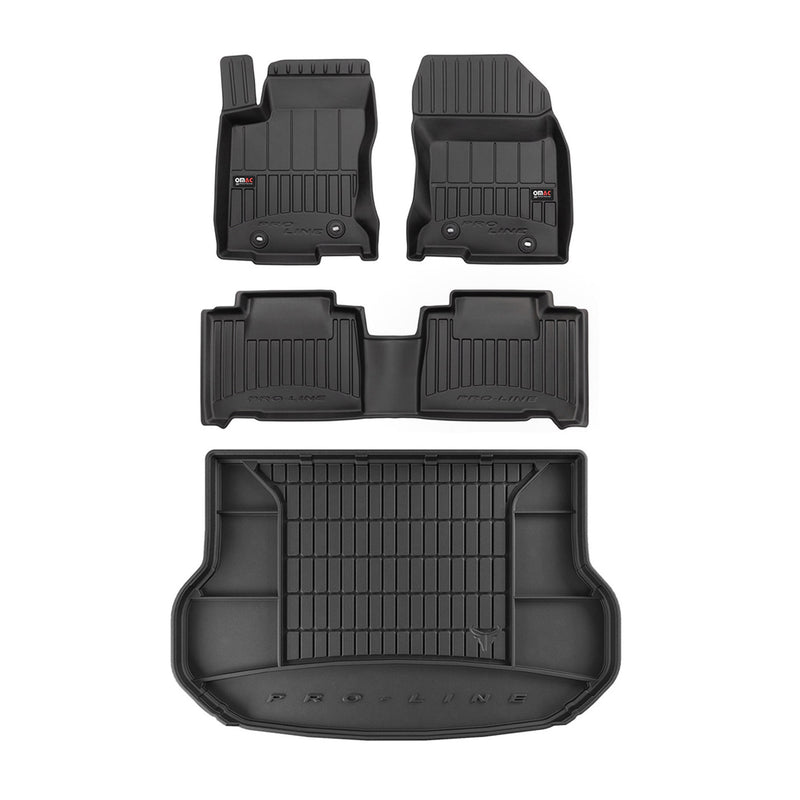 Kit Tapis de Sol et Coffre pour Lexus NX 2014-2022 TPE Noir