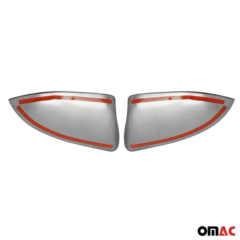 Coques de Rétroviseur pour Skoda Octavia FL 2009-2013 Acier Inox Chromé brossé