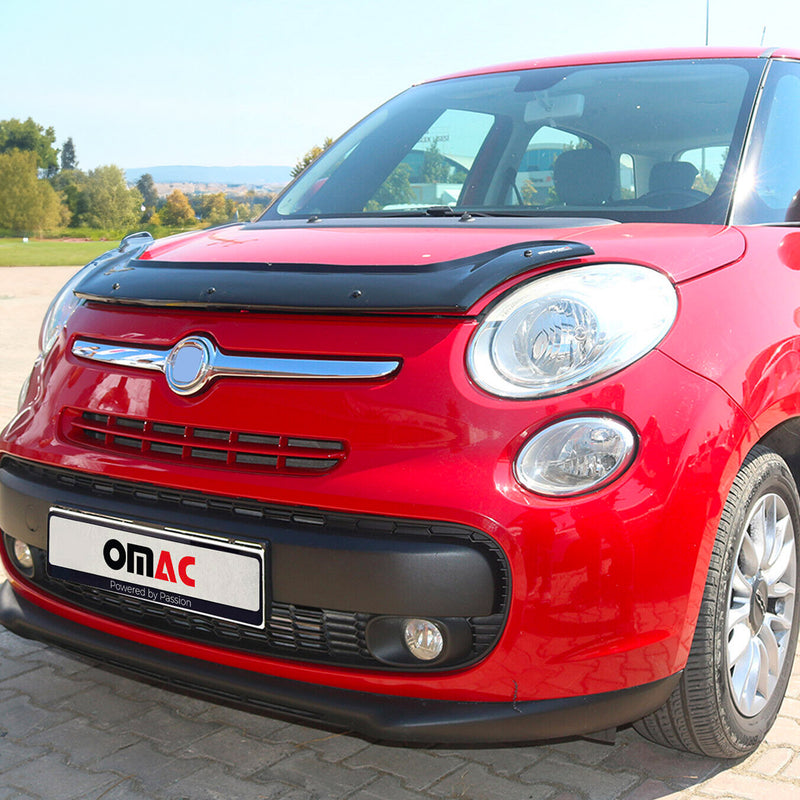 Déflecteur de Capot pour Fiat 500L 2013-2024 en Acrylique Noir