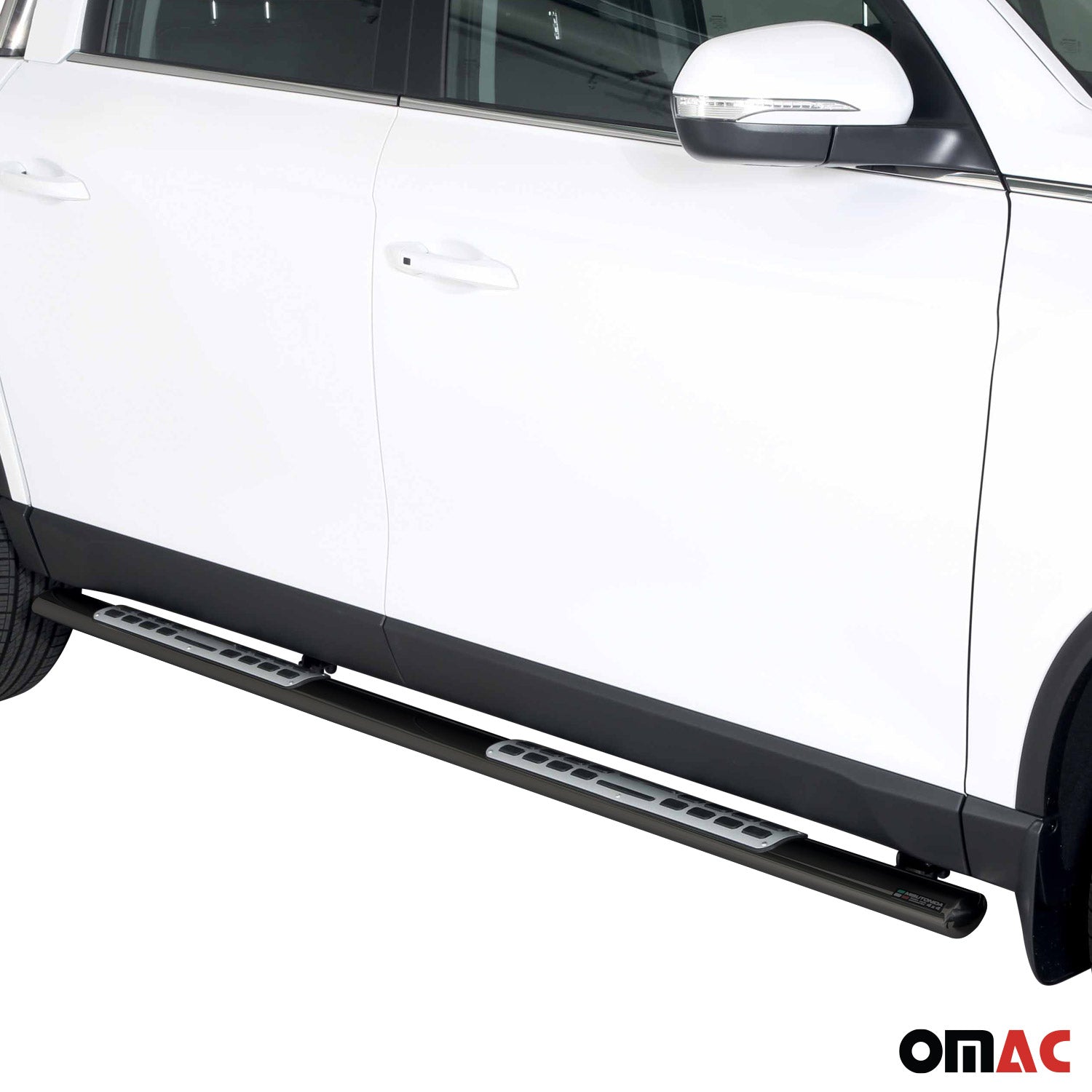 Marchepieds Latéraux pour Ssangyong Musso 2018-2026 Acier Inoxydable Noir