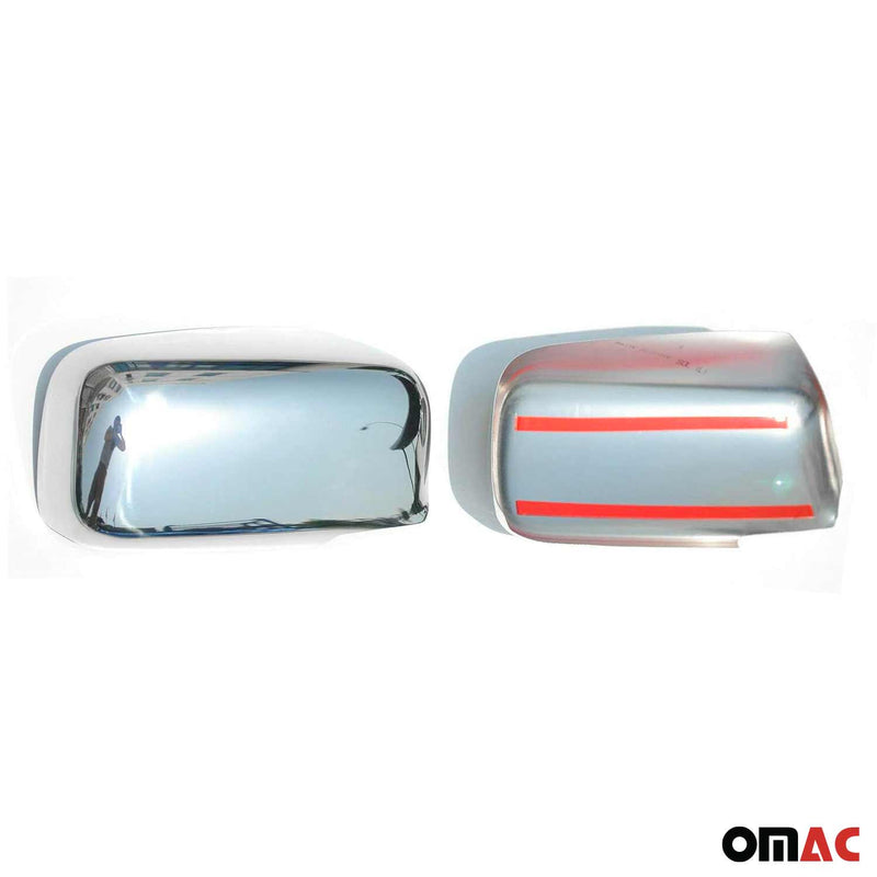 Coques de Rétroviseurs pour Mitsubishi Lancer 2003-2007 2x Acier Inox Chromé