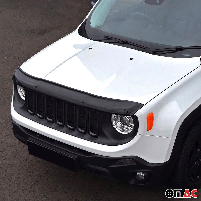 Déflecteur de Capot pour Jeep Renegade 2014-2021 SUV en Acrylique Noir