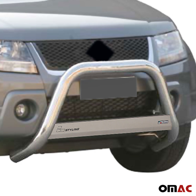 Pare-buffle Avant pour Suzuki Grand Vitara 2005-2008 63 mm en Acier Gris