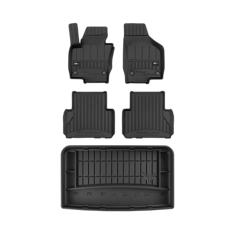 Kit Tapis de Sol et Coffre pour Seat Alhambra 2010-2020 TPE Noir