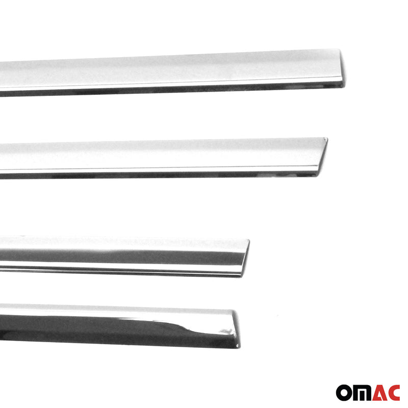 Baguettes pour contour latérales pour Mitsubishi Lancer 2003-2007 inox chrome