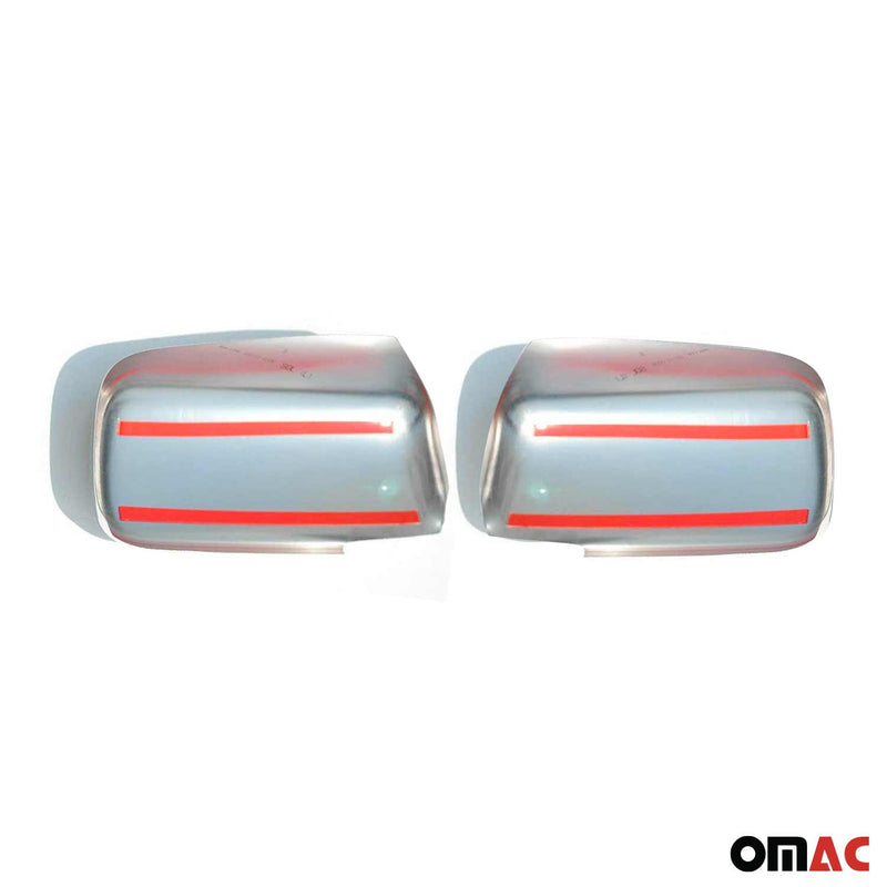 Coques de Rétroviseurs pour Mitsubishi Lancer 2003-2007 2x Acier Inox Chromé